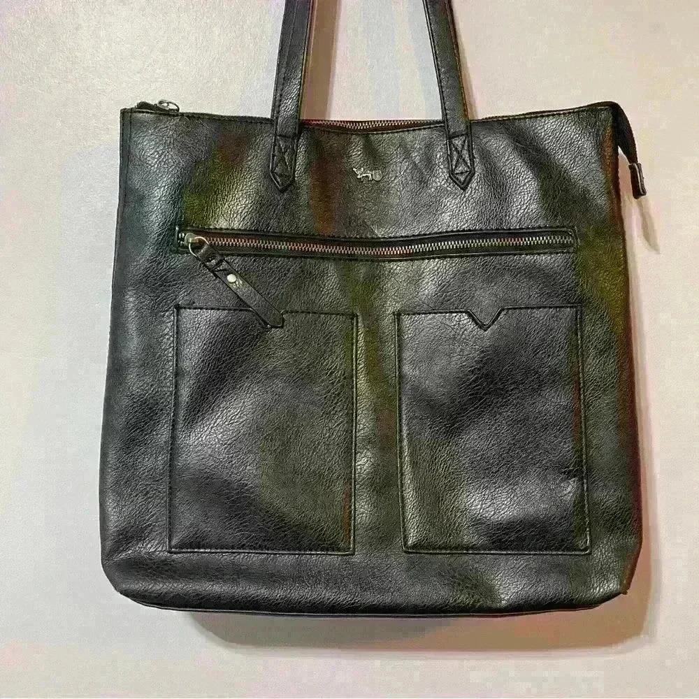 Matthew And Julian Purse Hand Bag Black Outdoor Travel Vacation Resort Pockets